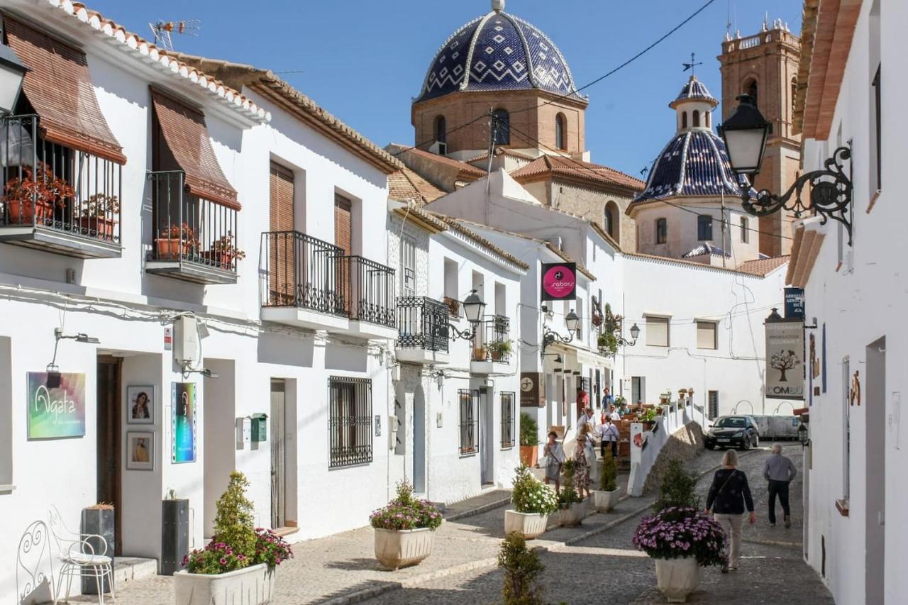 Апартаменты Escapada Romantica En Atico Frente Al Mar Con Piscina Альтеа Экстерьер фото